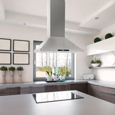 COS-63ISS75 30 in. Lumin Collection 380 CFM Ducted Island Range Hood, Soft Touch Controls, LED Lights, Stainless Steel